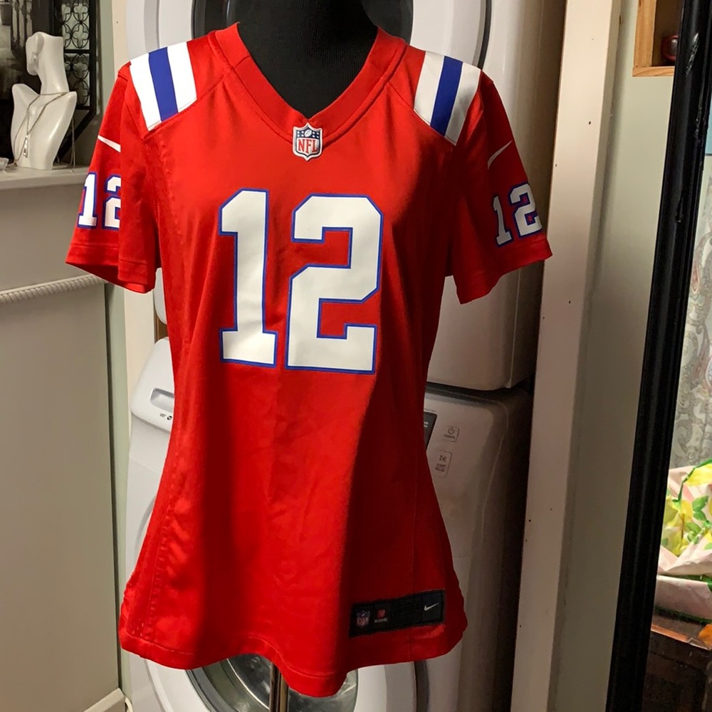 NFL Tom Brady on field jersey